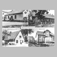 080-0011 Alte Postkarte von Pregelswalde. Gasthaus, Schule, Kolonialwarengeschaeft Ely und die Gendarmerie.jpg